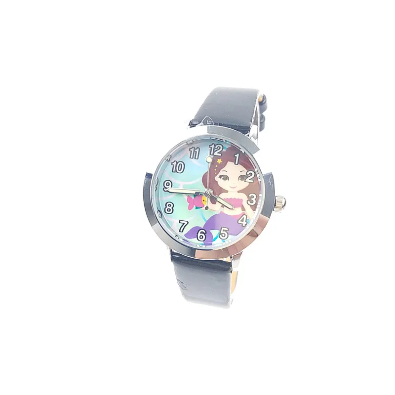 10 блок/лот смесь Оптовые Relojes Mujer Мода Русалка часы для девочек маленькие кожаные часы наручные часы Feminino