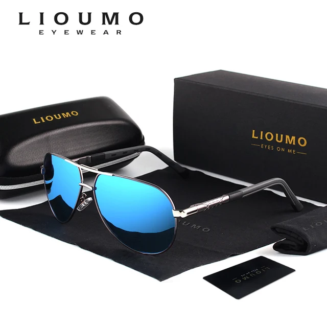 LIOUMO-gafas de sol polarizadas clásicas para hombre y mujer, lentes de aluminio HD, revestimiento para conducir, 2020 LIOUMO-gafas de sol polarizadas clásicas para hombre y mujer, lentes de aluminio HD, revestimiento para conducir, 2020