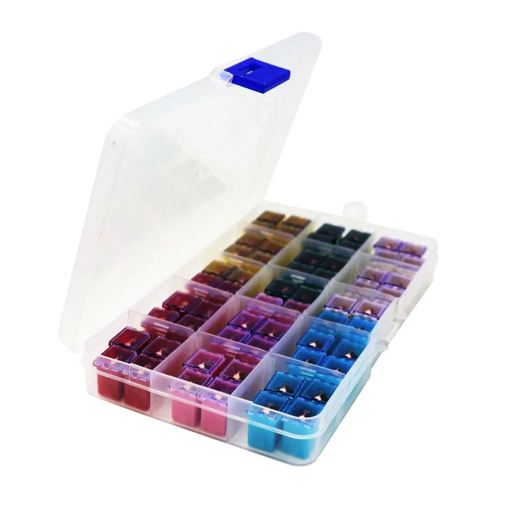 60pcs Car 32V F2829-Z JCASE Box Shaped Fuse Kit 20A 25A 30A 40A 50A 60A