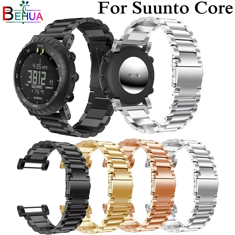 Браслет из нержавеющей стали для Suunto Core регулируемый сменный ремешок смарт часов