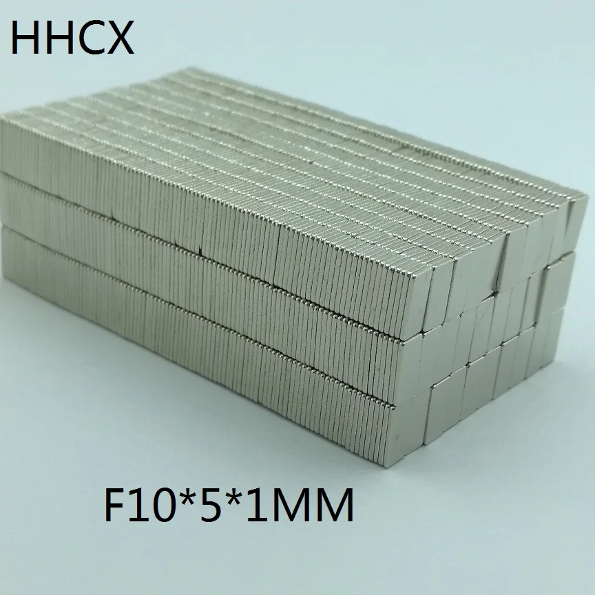 50 шт./лот магнит 10x5x1 мм N35 Сильный квадратный NdFeB редкоземельный магнит 10*5*1 мм неодимовые магниты 10мм x 5мм x 1мм