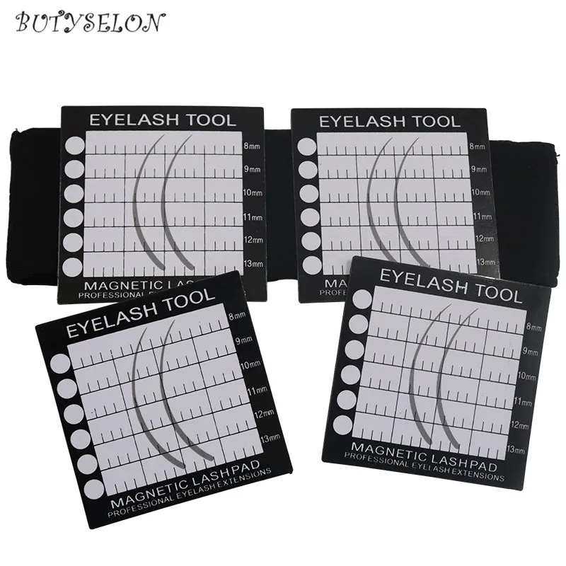 Suprimentos de Extensão dos Cílios Ferramentas de Beleza Headband com 4 Profissional Campo Magnético Almofadas Chicote Lash Pad Magnética Maquiagem um 4 Beleza e saúde