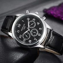 Fedylon 2016 Fashion Mens Watches Famous Brand Luxury Business Watch Men Women Leather Band Quartz Watches Relogio Masculino