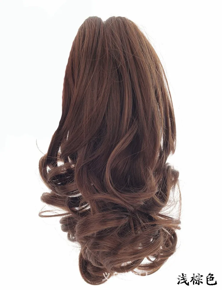 Claw Clip Ponytail Hairpieces Short Hair Wig Volume Pony Tail Wig
