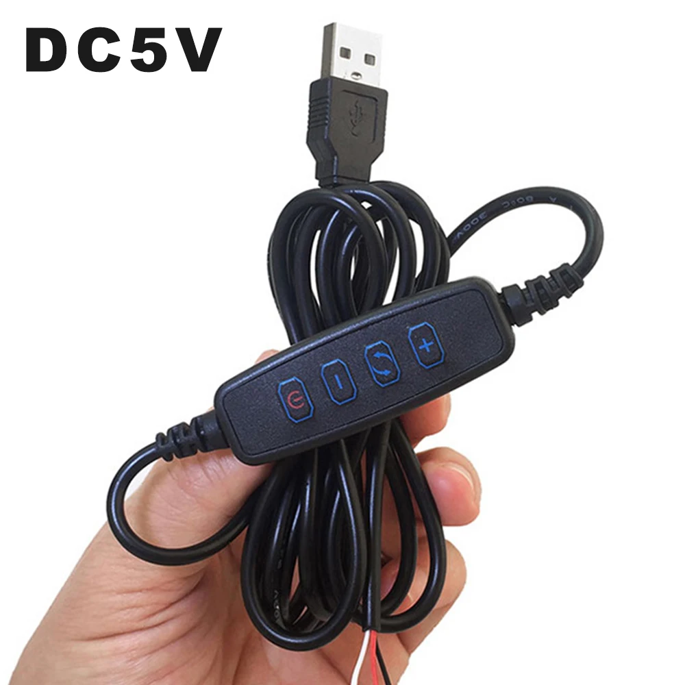 Светодиодный диммер DC5V USB затемнения Питание выносная линия плавная регулировка для светодиодный настольная лампа провода подвесной светильник с регулируемой яркостью, светодиодный лампы