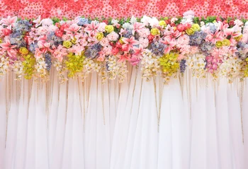 

HUAYI Pink Flowers Photography Backdrop Custom Photo Prop Newborns Backgrounds XT-6220