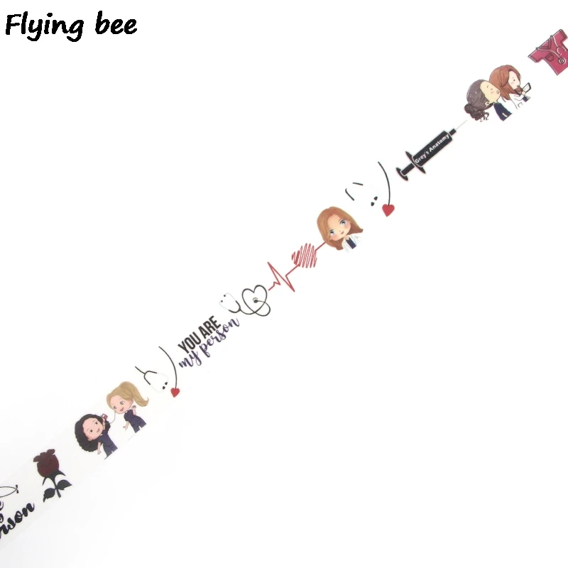 Flyingbee 15mmX5m Бумага васи лента модная клейкая DIY Скрапбукинг стикер этикетка