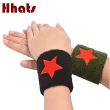 Которые в душе вышивка красная звезда Спортивные нарукавники мужские спортивные полотенца напульсники женские повязка на запястье фитнес бег Браслет