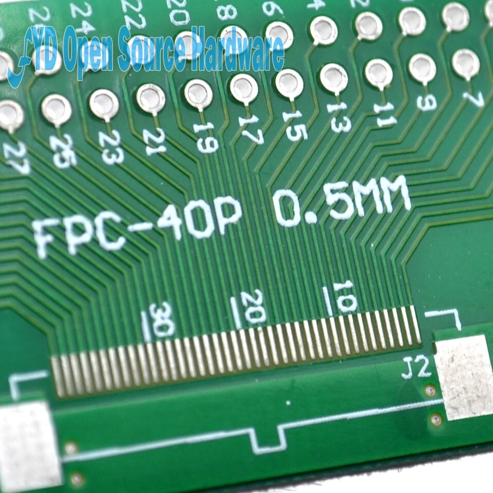 5 шт./лот FPC 40PIN DIP адаптер доска FFC поворот 2,54 TFT lcd сиденье 1 мм 0,5 мм