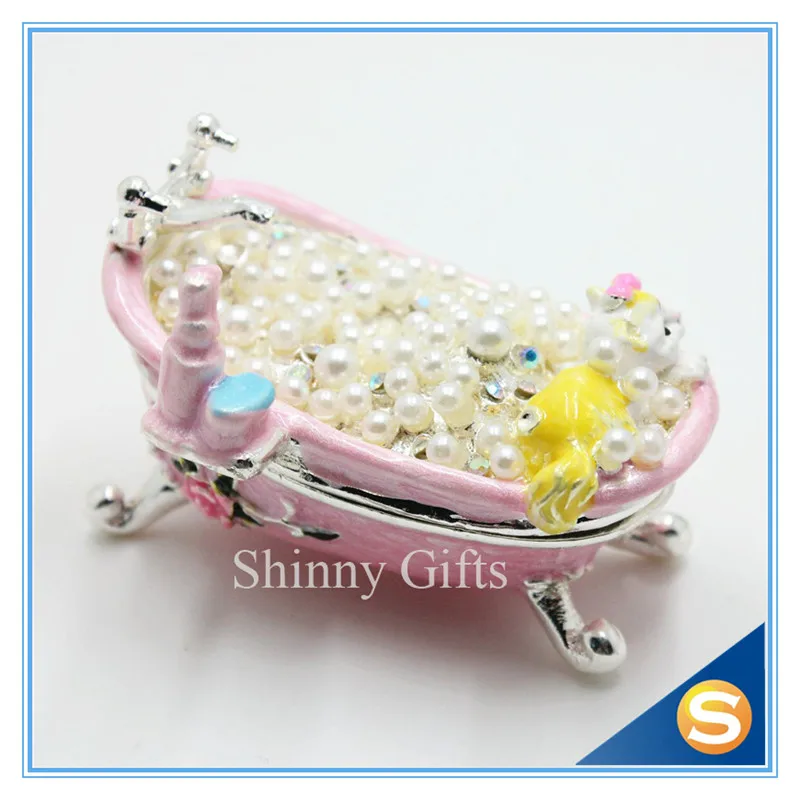 

Cute Bathtub Trinket Box Home Decorative Gift Box Jewelry Box Design Small Gift