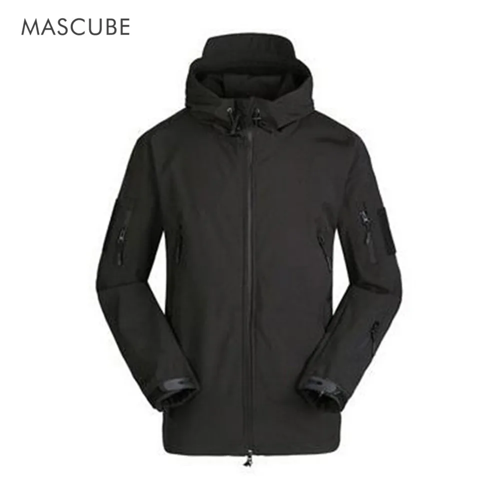 Mascube outdoor العسكرية تسلق الجبال سوفتشيل سترة أسفل معطف دافئ الرجال الترفيه الجديد للريح الرياضة الجيش الملابس