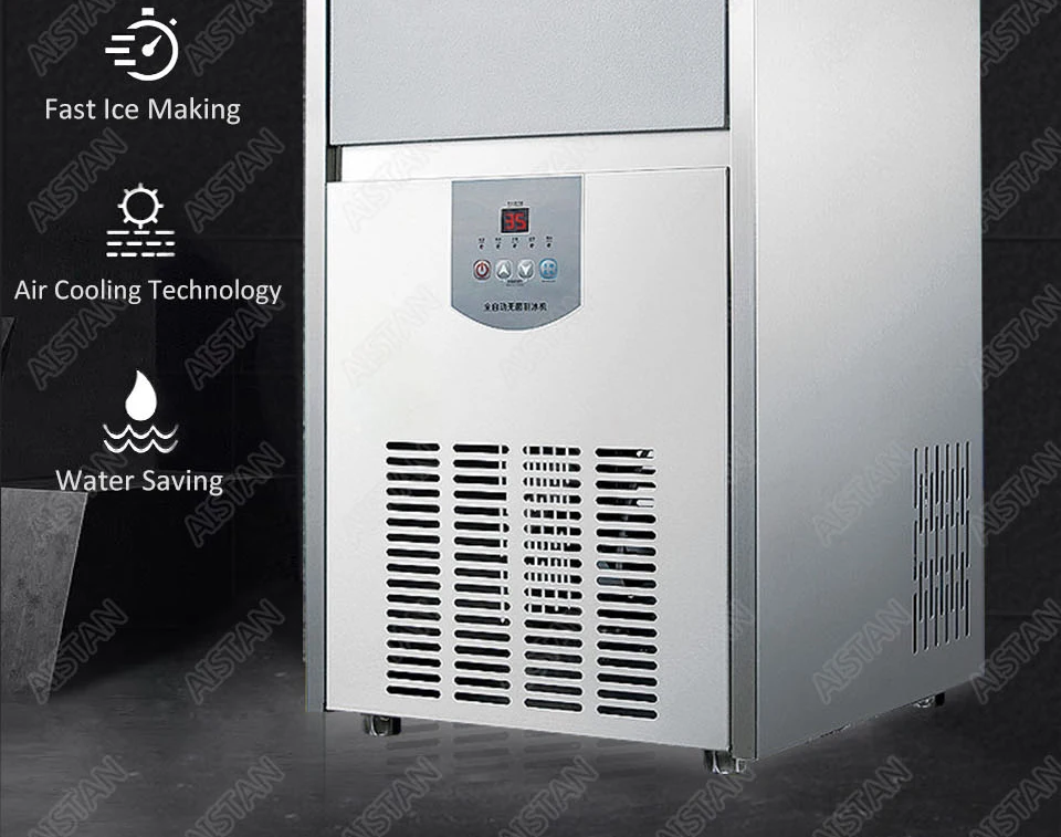 RC48 Электрический автоматический аппарат для кубиков льда охладитель 220 В для холодильника сверхмощный большой емкости