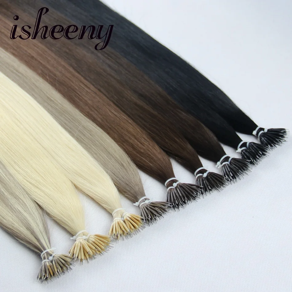 Isheeny Remy Nano Ring Links Hair Extensions 14 inche 0.6g Pre Bonded