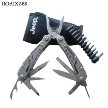 High Quality Outdoor essential Survival tools Multifunctional Plier 440 stainless steel Pocket Multi tools Knife Camping Kit