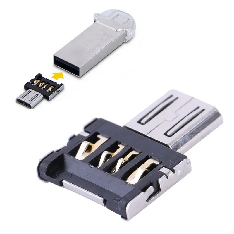 

Portable USB to Micro USB OTG Converter for Table PC Mobile Phones With OTG Function