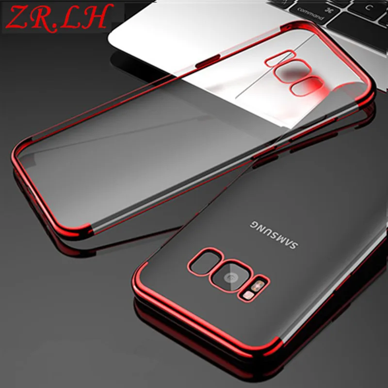 

ForSamsung Galaxy luxury A5 A7 2016 J3 J5 Pro Edge Clear Cover Case J7 2017 S9 S8 A6 A8 J4 J6 Plus 2018 S6 S7