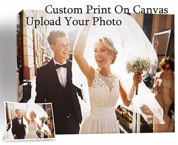 

Customized photo Prints Painting Canvas Your Photo Turn Into On Canvas Wall Pictures Home Decoration Gift No Frame