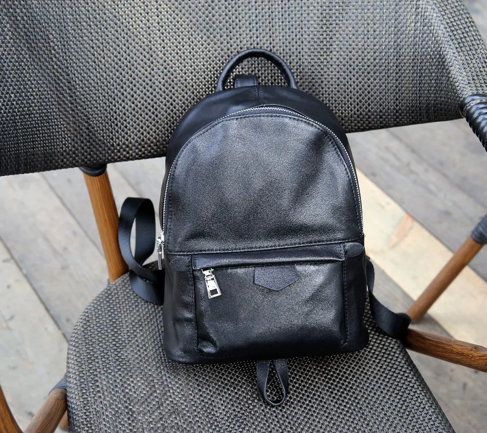 cowhide mini backpack
