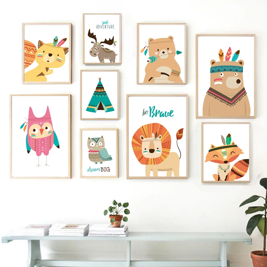 Modern Home Design Cute Animal Digital Poster Nursery Wall Art Be You Monsters Printable Art Kids Room Decor Quote Art Perfect Gift