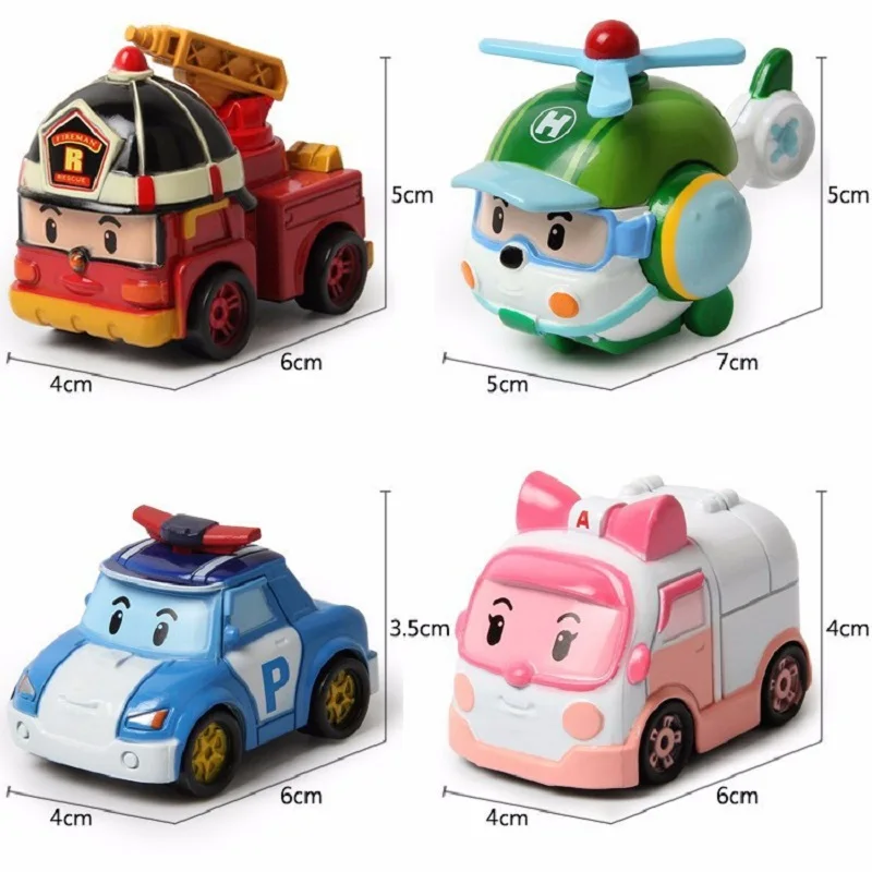 Messyfacialcumshots 激安 4ピース セット韓国ロボットクラシックプラスチック変態玩具ヘリコプタ ー消防車警察アクションフィギュア人形ギフトおもちゃキッズ E 通販 価格