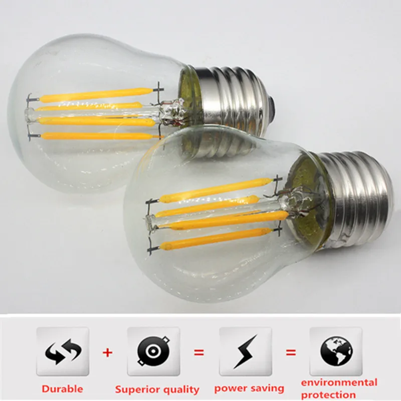 

Retro Edison Light Bulb E14 E27 220V 4W 8W 12W Filament Vintage Ampoule Incandescent Bulb Edison Lamp