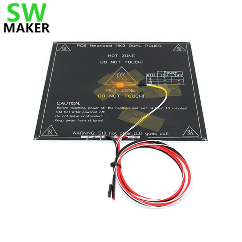 Buy MK3 aluminum heated bed kit NTC3950 heating bed