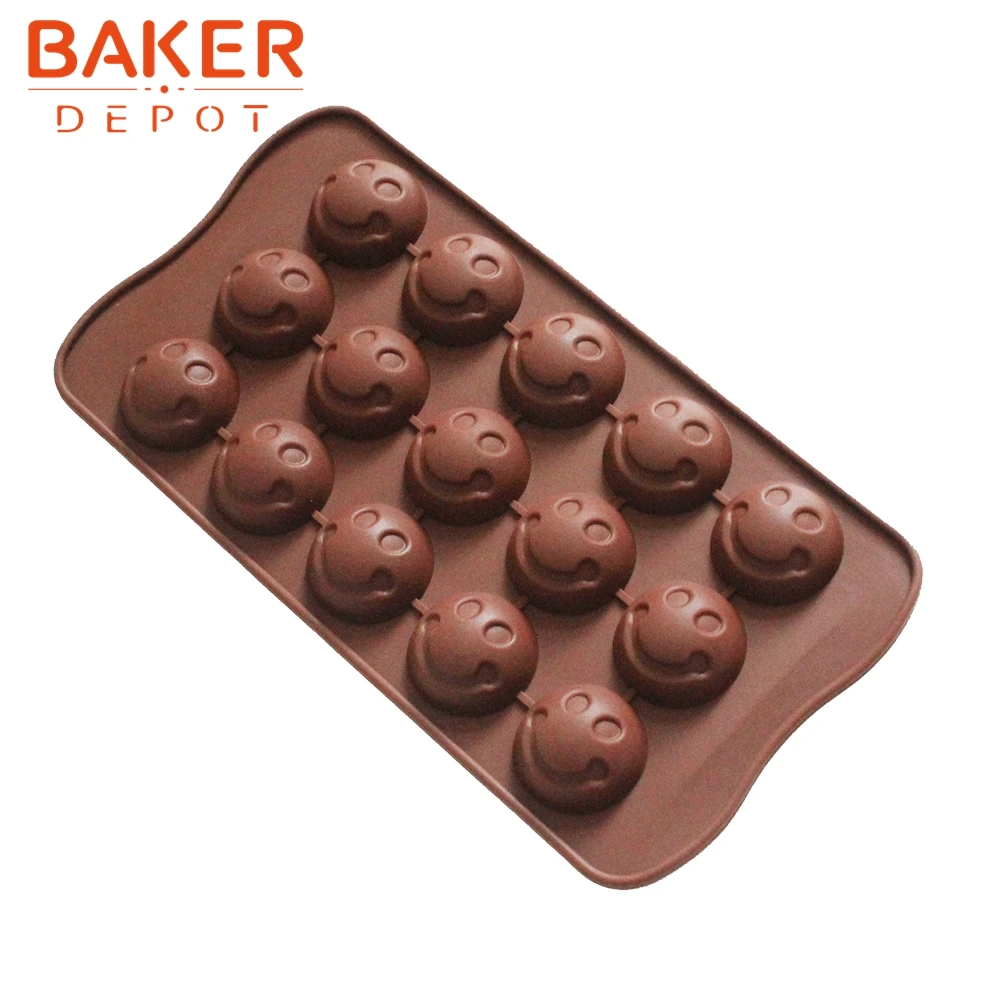 

New 15 even Super Mario avatar smile silicone chocolate mould ice cube mold DIY baking molds CDSM-226