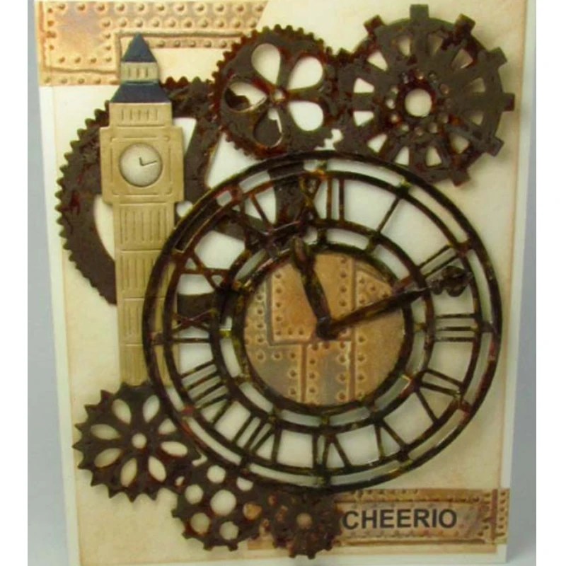 

Roman Clock Metal Cutting Dies Stencils For DIY Scrapbooking Photo Album Paper Cards Crafts Embossing Decor 2018 New Diecuts