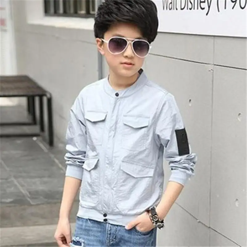 

New Spring Autumn Casual Kids Boys Jackets Children Boys Zipper Coat Tops Baby Boy Overcoats Baby Jacket Toddler Boy Clothes J07