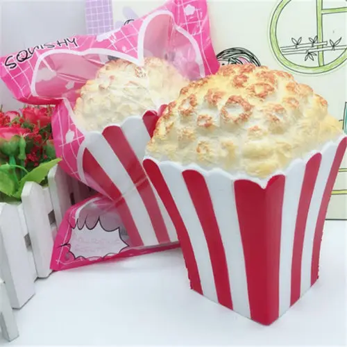 Креативная Милая кавайная забавная мягкая игрушка Squishy Jumbo чашка для попкорна