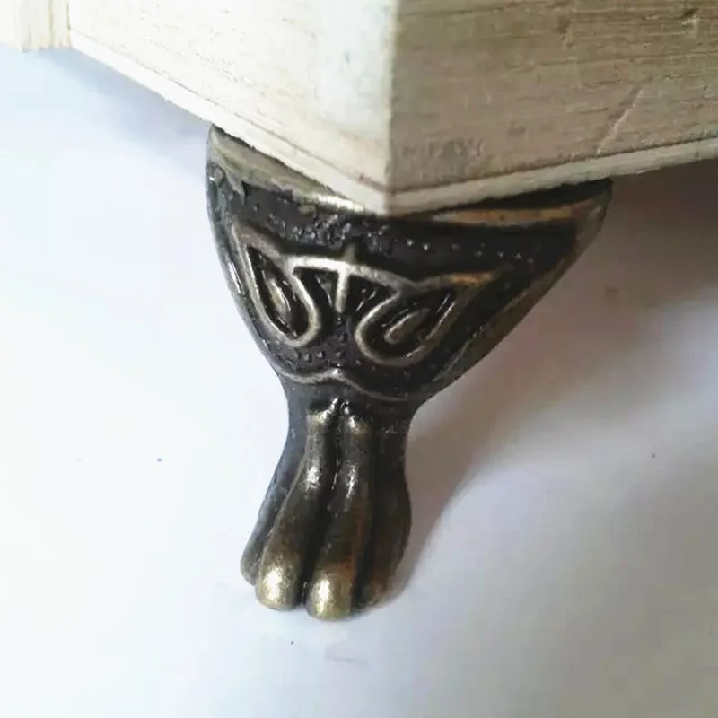 20pcs 28*27MM Antique trumpet foot Shoumian Gift boxes decorated foot