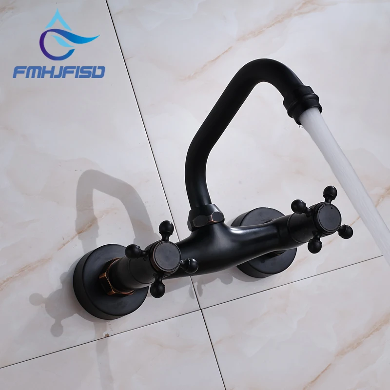 

Retail Bathroom Basin Countertop Faucet with Dual Handle Oil Rubbed Bronze