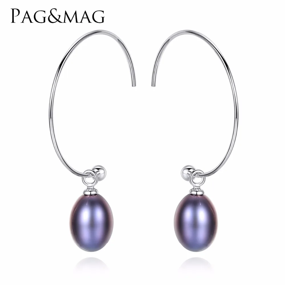 Серебряные серьги с жемчугом  PAGMAG - характеристики