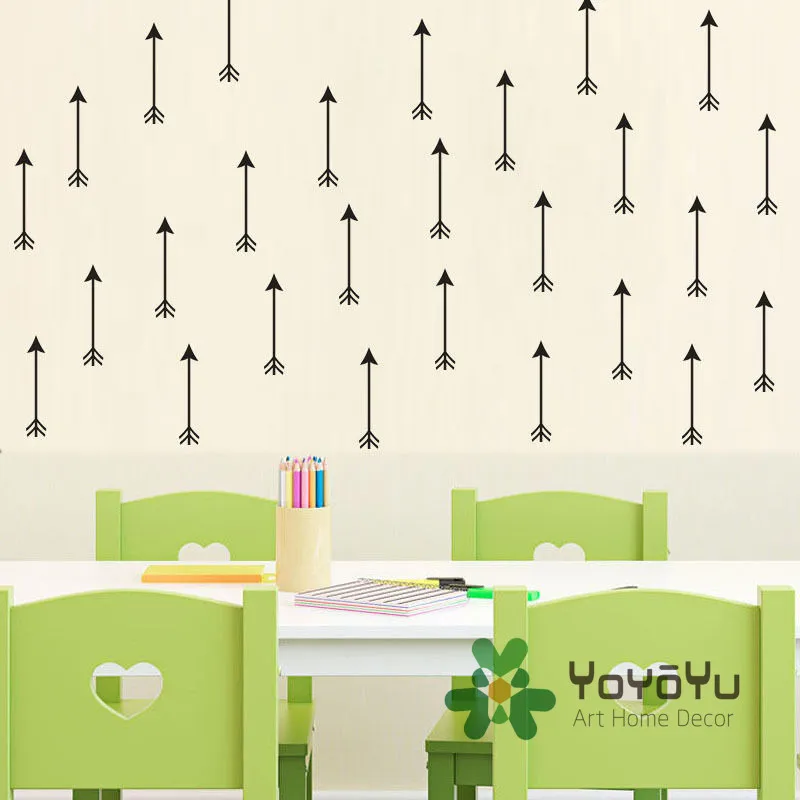

36 PCS PACK Arrows Kids Bedroom DIY Wall Sticker Home Kids Nursery Removable Wall Decor Mural Art adhesivo Decor Decals NY-133