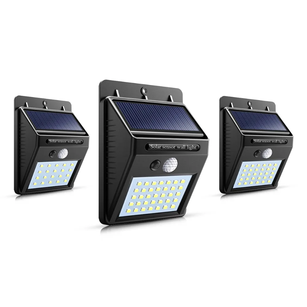 

Solar PIR Motion Sensor Outdoor Garden Street Led Solar Panel Powered Lamp 20 35 100Leds Path light Security Wall lighting
