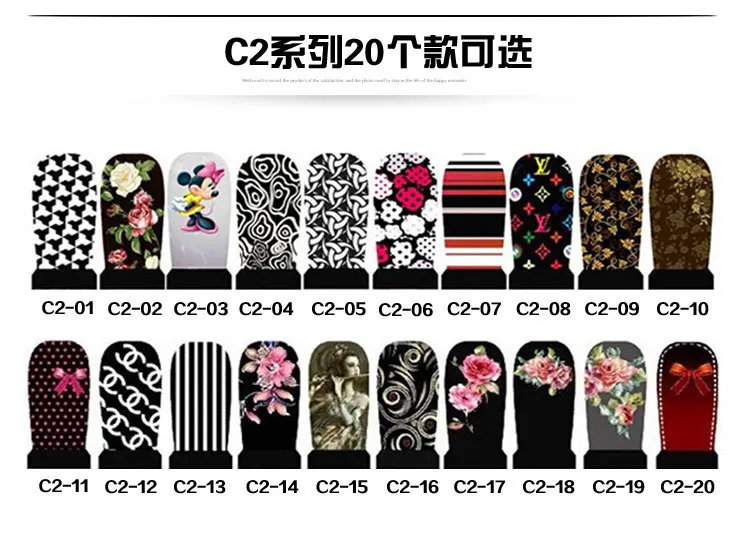 Hot sales Nail Stickers Water Transfer Stickers Nail Decals cute