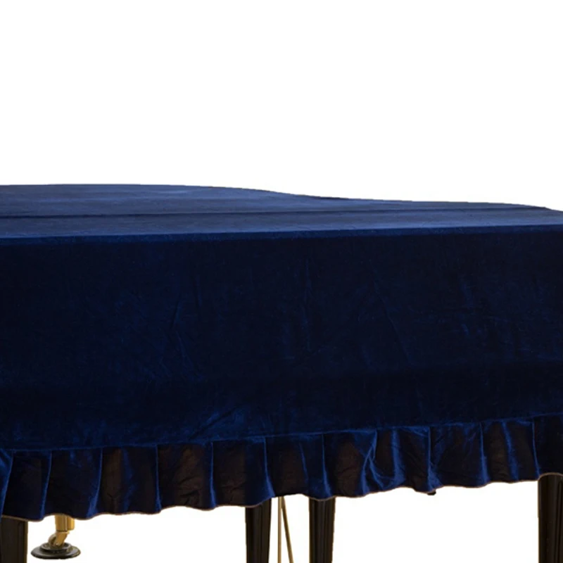 Thicken Grand Piano Cover Pleuche 1 PCS Dust Proof Home Texile Gold Velvet Cloth Cover Trigon Piano Accessories Cover
