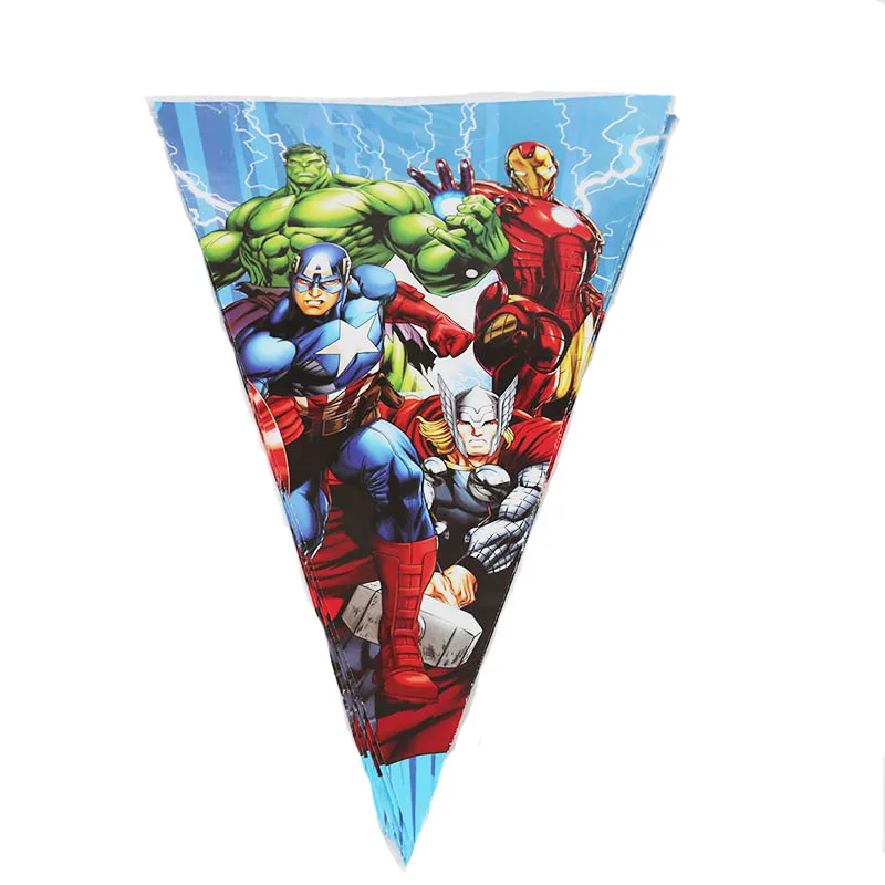 

Party Supplies 1set 2.5m The Avengers Theme Party Kids Birthday Party Decoration Paper Banner Bunting Pennant Including 10 Flags