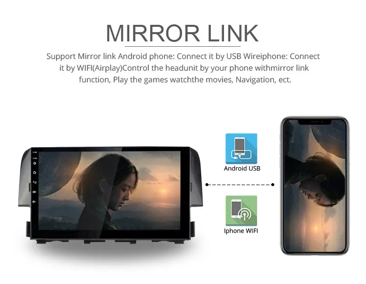 Sale Besina 10.1 inch Android 8.0 Car Radio For Honda Civic 2016 2017 Multimedia Player GPS Navigation 2G+32G Stereo WIFI RDS Video 6 Sale Besina 10.1 inch Android 8.0 Car Radio For Honda Civic 2016 2017 Multimedia Player GPS Navigation 2G+32G Stereo WIFI RDS Video 6