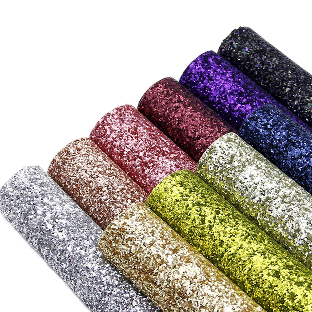 

David accessories 30*140cm Chunky Glitter Faux Synthetic Leather Patchwork For Hair Bow Bag Wallet Phone Cover DIY,1Yc6725