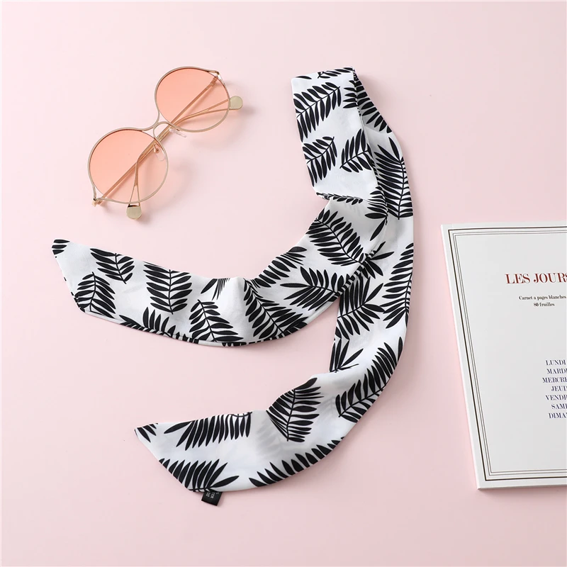 Роскошный брендовый дизайнерский маленький шелковый шарф женская сумка обтягивающие шарфы узкий длинный пояс с украшением на голову модный галстук Новинка - Цвет: LJ15-23