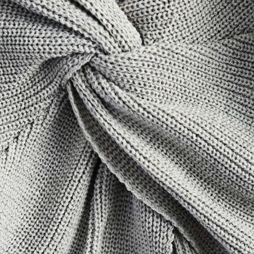 Wipalo 4 вида цветов V шеи витая Назад свитер Для женщин Джемперы Осенние Пуловеры Повседневное Топы с длинным рукавом вязаный женские свитера