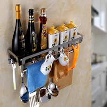 Стойка для кухонных принадлежностей из нержавеющей стали, настенная стойка, держатель для инструментов, держатель для инструментов, подвесная стойка для приправ wx8011009