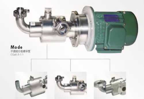 CG15-1-0.37 Тип DC12V нержавеющая сталь винтовой насос для меда и варенья