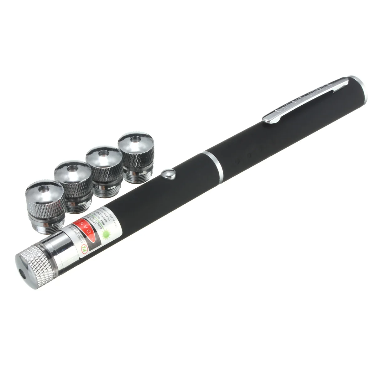 

6 in 1 5Mile Lazer High Power 532nm Beam Ray Laser Pointer High Quality Powerful Green Laser Pointer Pen Beam Light With 5 Cap