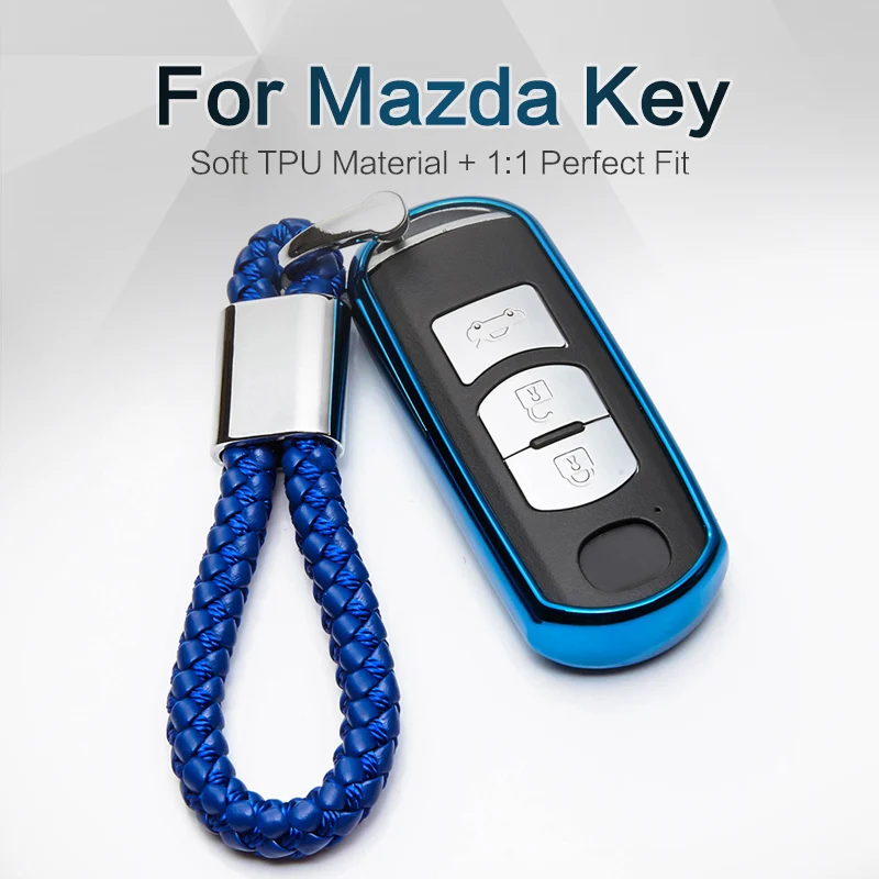 

Car Key Case Cover For Mazda 2017 2018 Cx-5 Cx-3 3 Cx3 Cx5 6 Atenza 626 Demio Key 6 Colors Soft TPU Key ring Shell Accessories