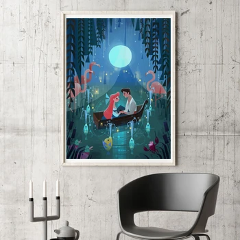 

Kiss the Girl By Joey Chou Canvas Painting Print Bedroom Home Decoration Modern Wall Art Oil Painting Poster Picture Framework