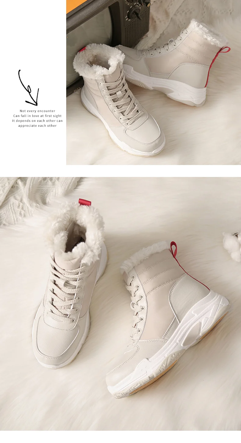 Новые зимние женские ботинки непромокаемые зимние походные ботинки теплая обувь женские трендовые походные ботинки Нескользящая Уличная обувь на меху