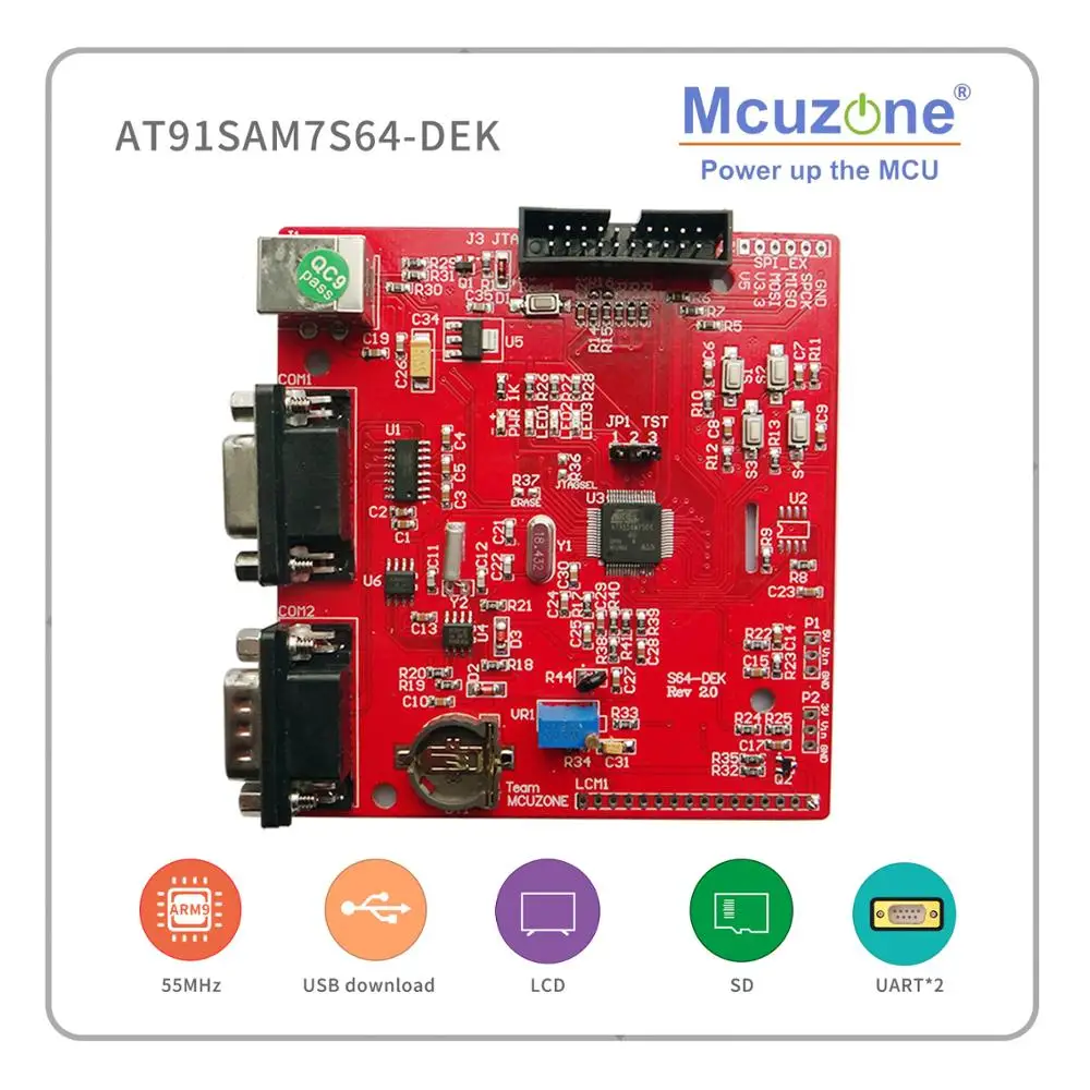 

ARM7 AT91SAM7S64 DEK Development Kit USB JTAG ADC SAM7S64 7S64