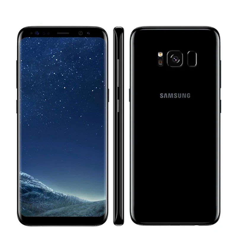 Разблокированный samsung Galaxy S8 Plus, 4G ram, 64G rom, 6,2 дюймов, Qualcomm, четыре ядра, 4G LTE, мобильный телефон, отпечаток пальца, Android 7,0